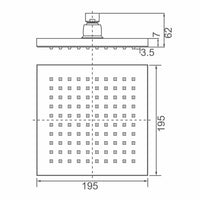 DOCCIA 200 Square Shower Head (SH SQ08)