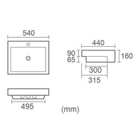 FABBRIS-II Semi-Recess Basin (WB5243C-II)