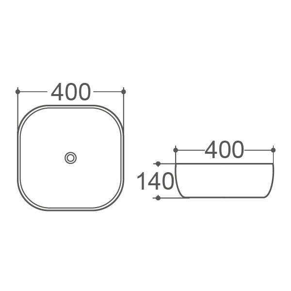 ROMEO Above Counter Basin (WB 2140)