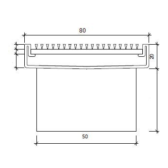 800mm Shower Channel (SC-800)