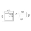 MASSIMO Semi-Recess Basin (WB 4076C)