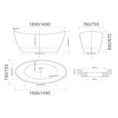 CURO Free Standing Bath Tub