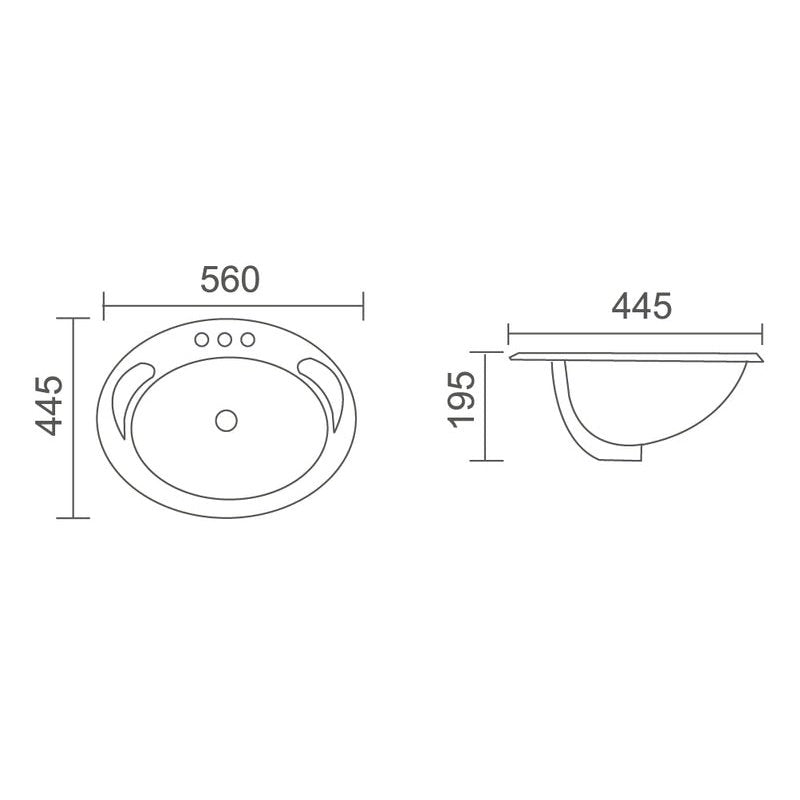 VICTORIA Insert Basin (WB 5644)