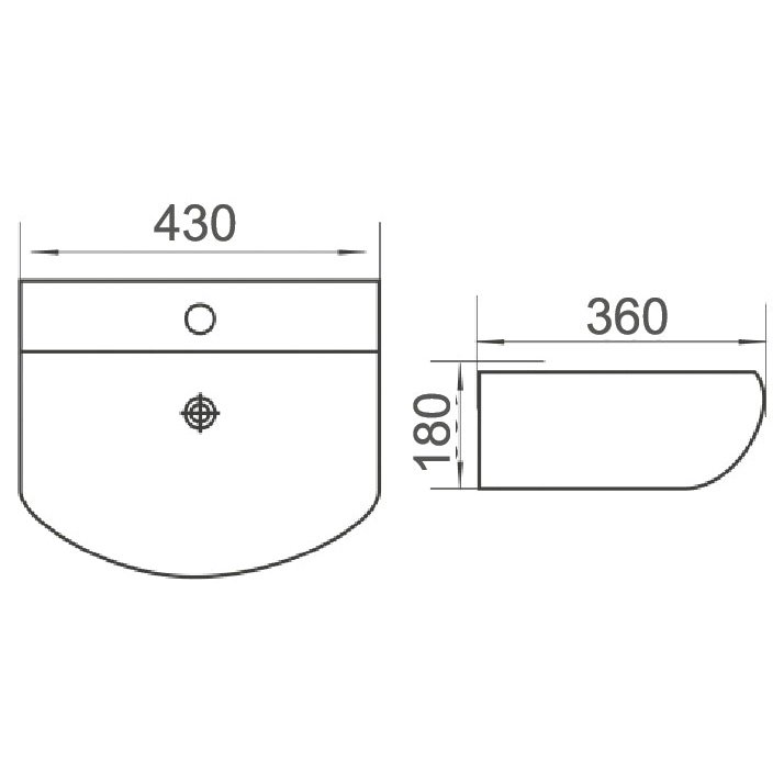 MINTY-II Wall Hung Basin (WB 3062W)