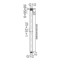 DOCCIA Square Ceiling Dropper (SH SQCEILING)