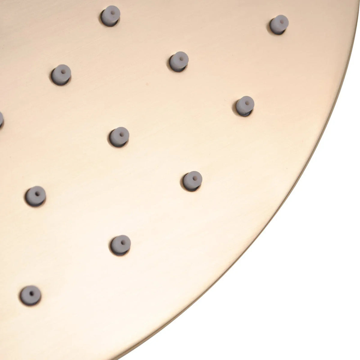 Norico Pentro 250mm Brushed Gold Solid Brass Round Rainfall Shower Head