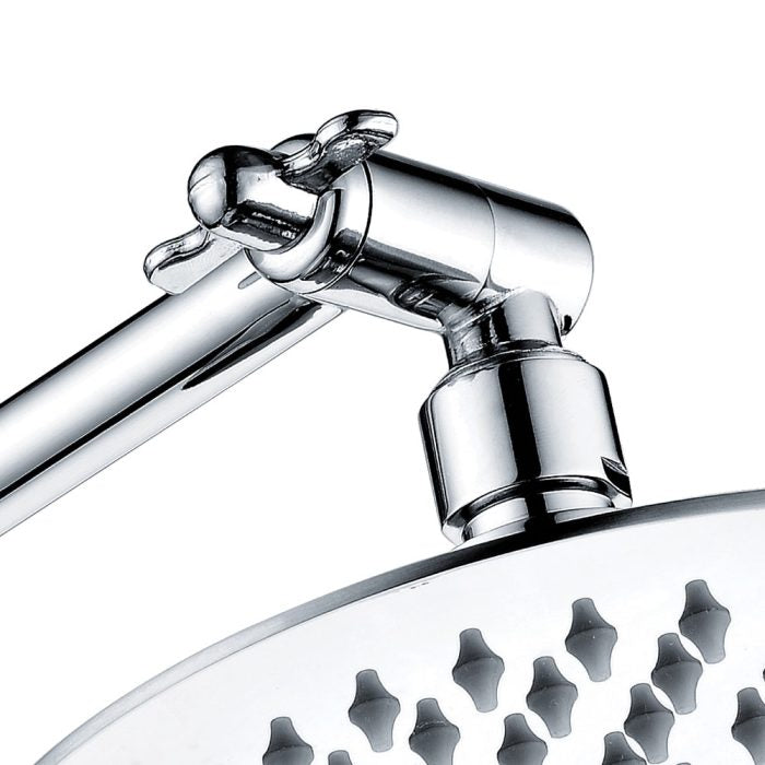 Slice Round Swivel Arm Wall Shower