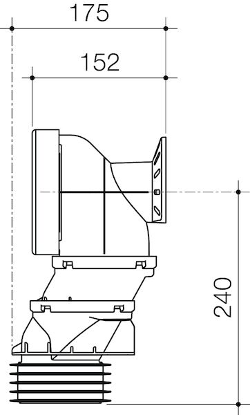 Caroma UNI-ORBITAL CONNECTOR SHORT