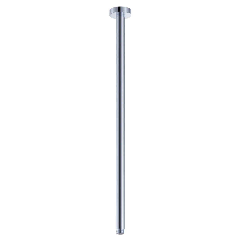 Round Shower Dropper, 600mm - Chrome