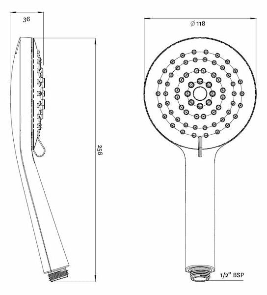 Flexispray Self Cleaning Handset 5 Function