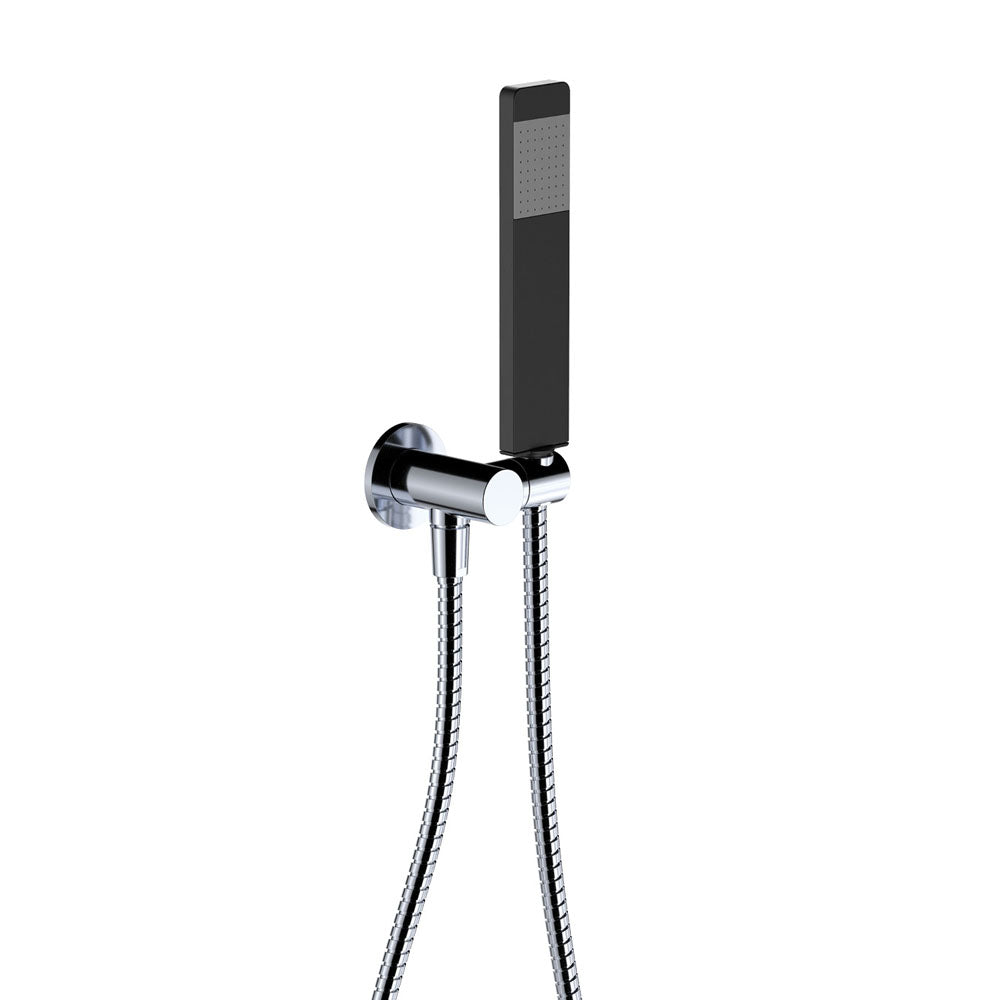 Lincoln Hand Shower, Round Plate - Matte Black