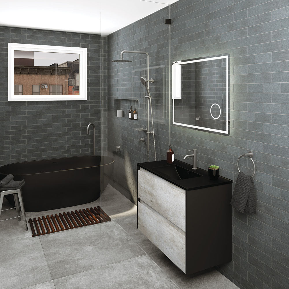 Fienza Kaya Twin Shower - Gun Metal