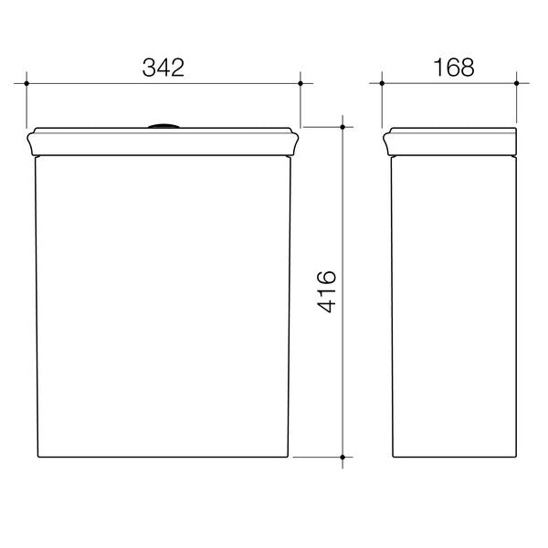 Caroma Riviere Bottom Inlet Cistern