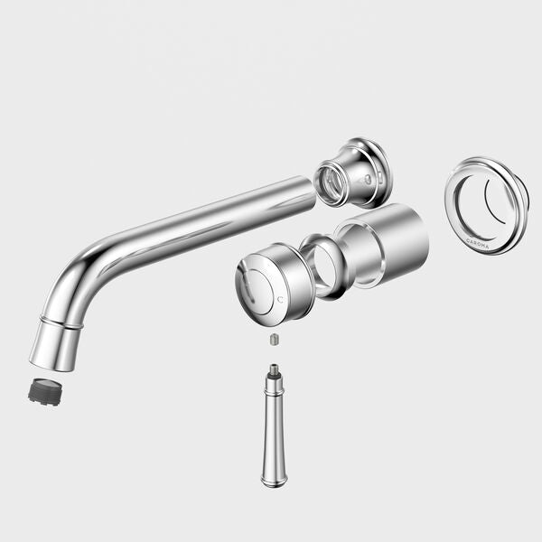 Caroma Riviere Wall Basin/Bath Mixer 210mm - Trim Kit