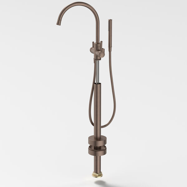 Caroma Riviere Freestanding Bath Filler with Handshower - Trim Kit