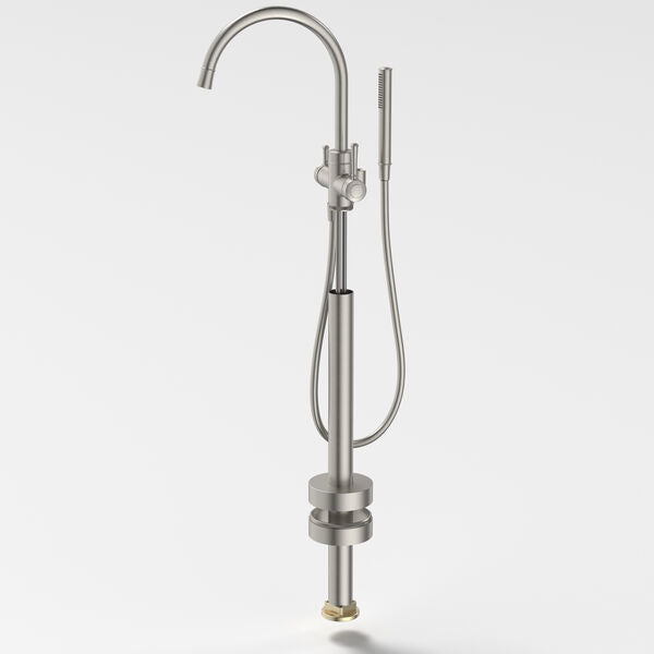 Caroma Riviere Freestanding Bath Filler with Handshower - Trim Kit