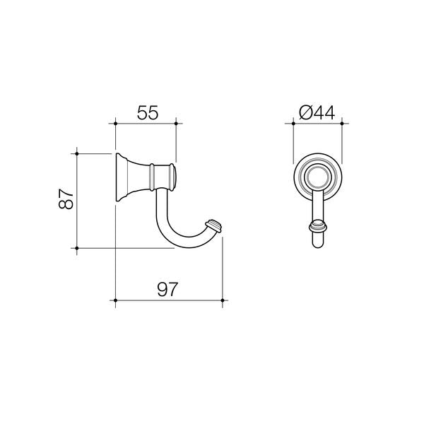 Caroma Riviere Robe Hook