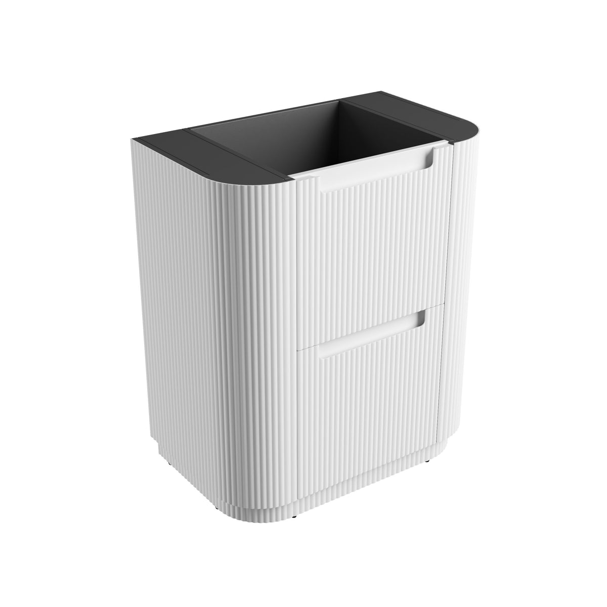 Aulic Curva Floor Standing Vanity 750mm in Matte White