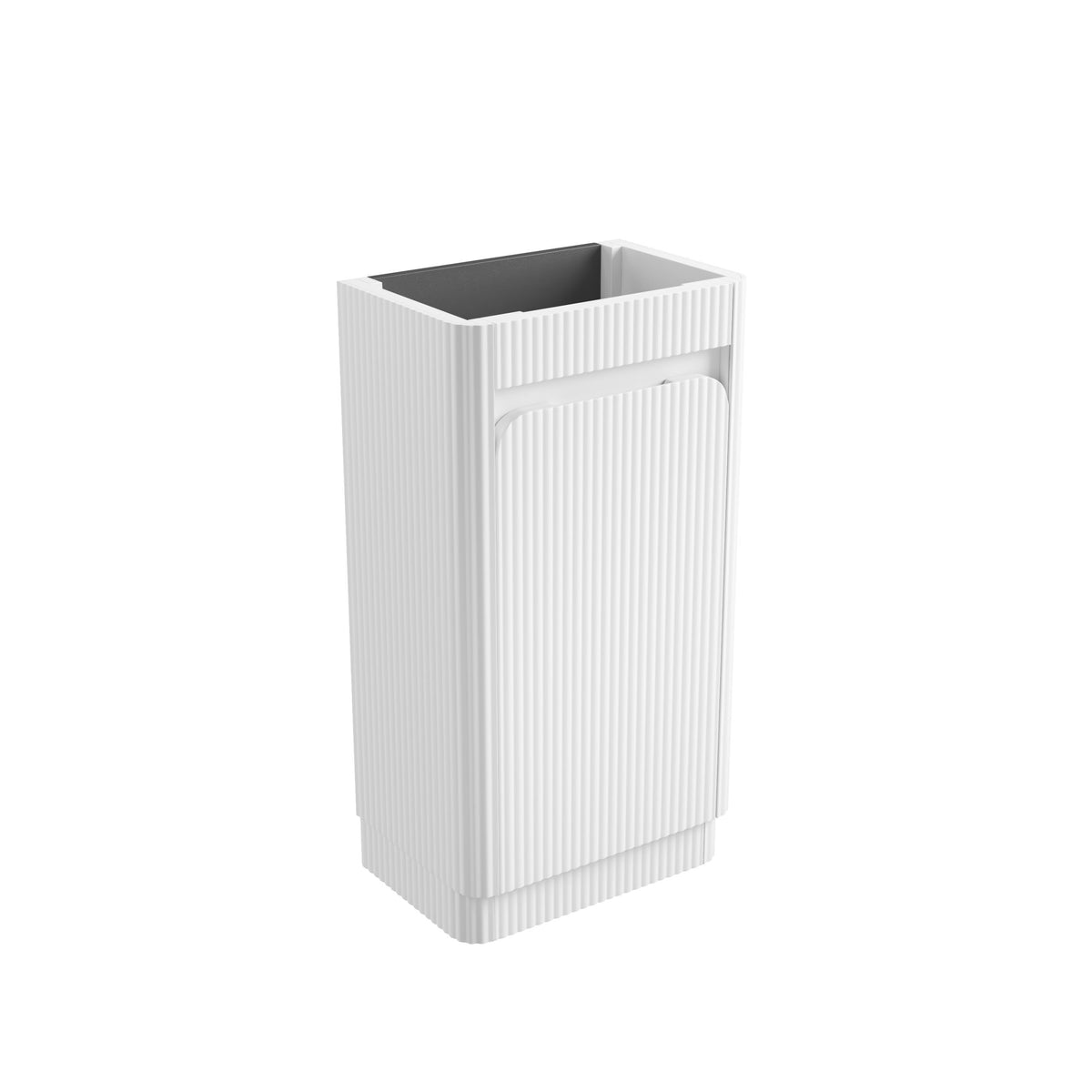 Aulic Mini Hartelle Fluted Floor Standing Vanity 470mm in Matte White