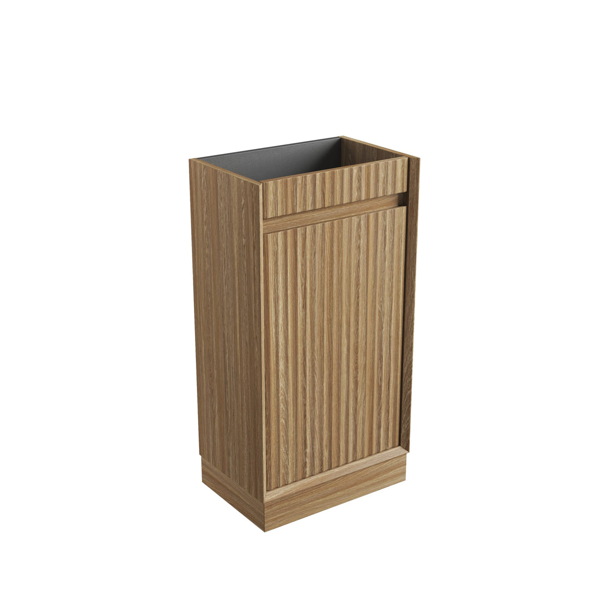 Aulic Mini Ravia Fluted Floor Standing Vanity 450mm in Harvest Oak