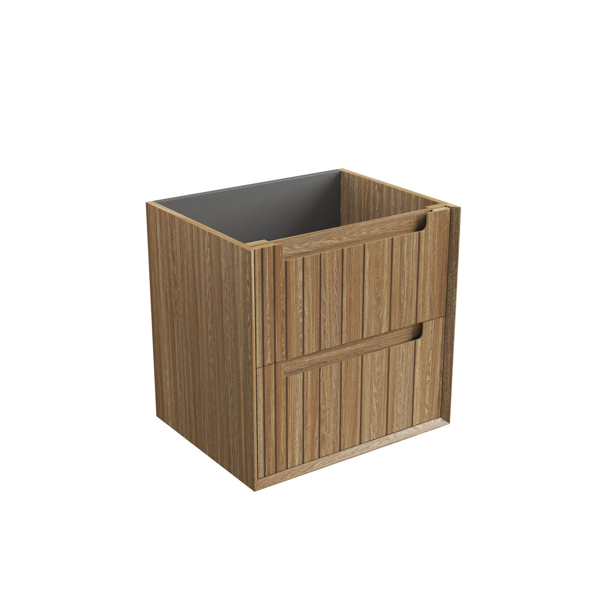 Aulic Voulari Framed Wall Hung Vanity 600mm in Harvest Oak
