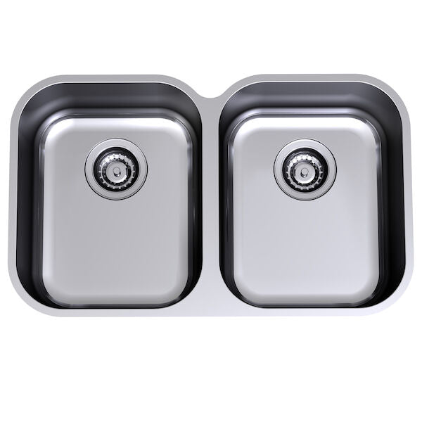 Clark Monaco Scalloped Double Bowl Undermount