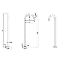 JESS Floor Standing Bath Filler (WT 700)