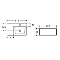 URBANO Wall Hung Basin (WB 6141)