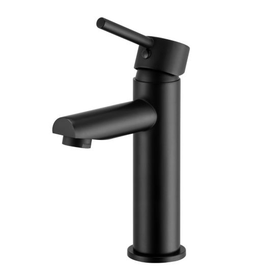LUCID PIN Series Round Black Basin Mixer(Tall Vesion)