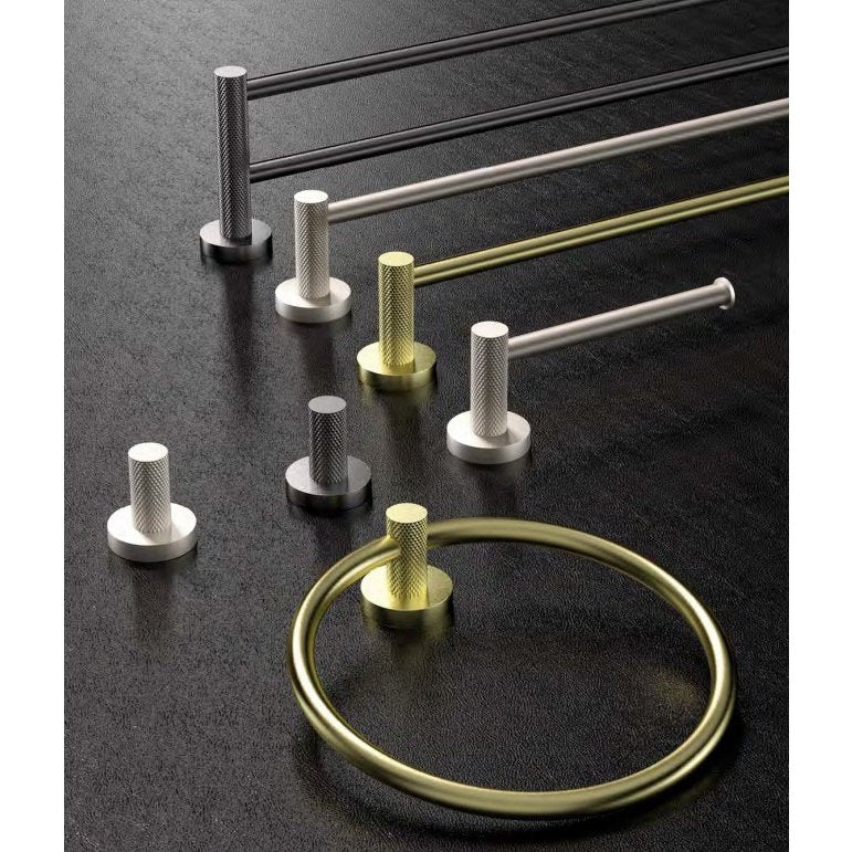 TIARA 600mm Single Towel Rail - Blue Bathware 