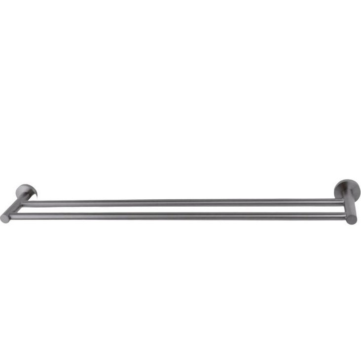 JESS 750mm Double Towel Rail - Gun Metal