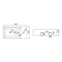 MINI Wall Hung Basin (WB 4020W)