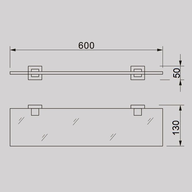 QUBI Glass Shelf