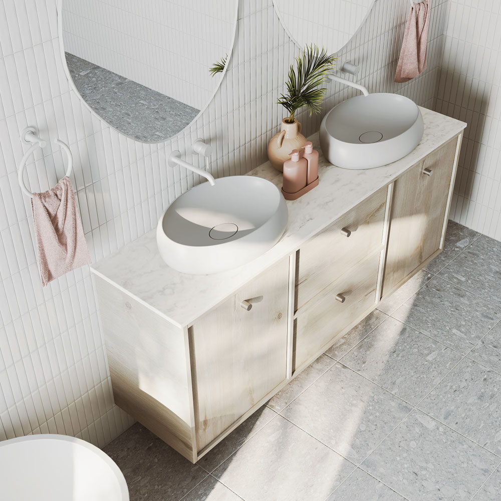 Fienza RAK Cloud Above Counter Basin, Matte White