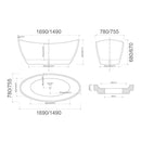 BRAVO Free Standing Bath Tub