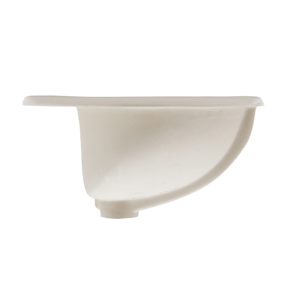 Fienza RAK Jessica Ivory Fully-Inset Basin, 3 Tap Holes