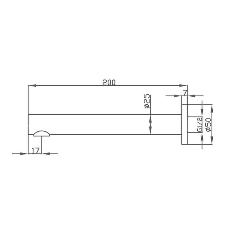 JESS Fixed Bath Spout (WT 231)