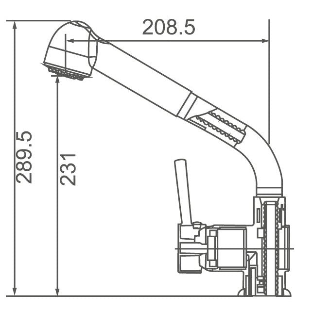 JAMIE Pull Out Sink Mixer (WT 6060)