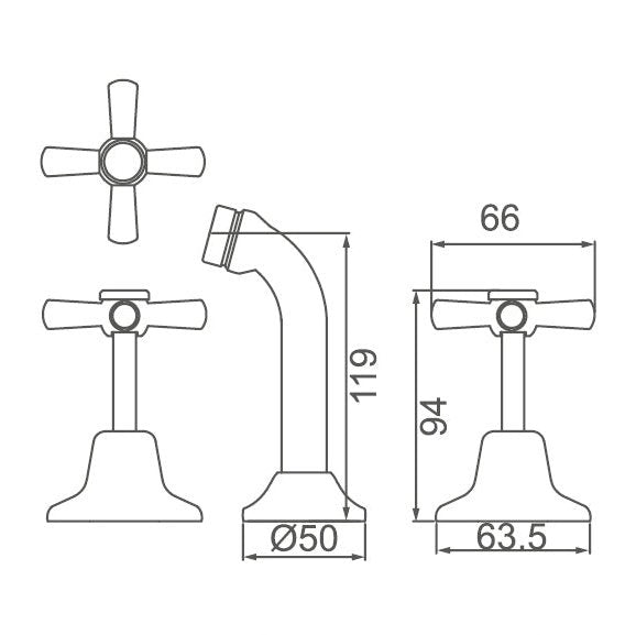 BATHMATES Bath Set (WT 201)