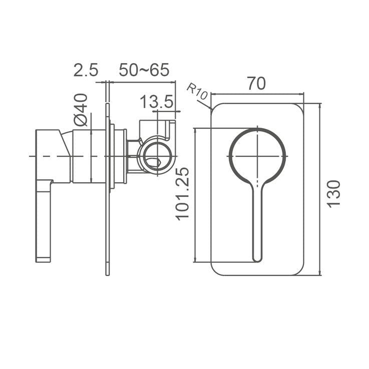 KENZO Shower Mixer (WT 6508)