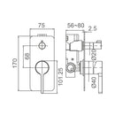 KENZO Diverter Mixer (WT 6509)