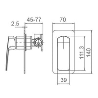 BRAVO-II Shower Mixer (WT 3508)