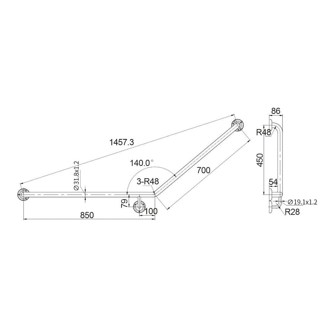 TP GRAB 857L - Blue Bathware 