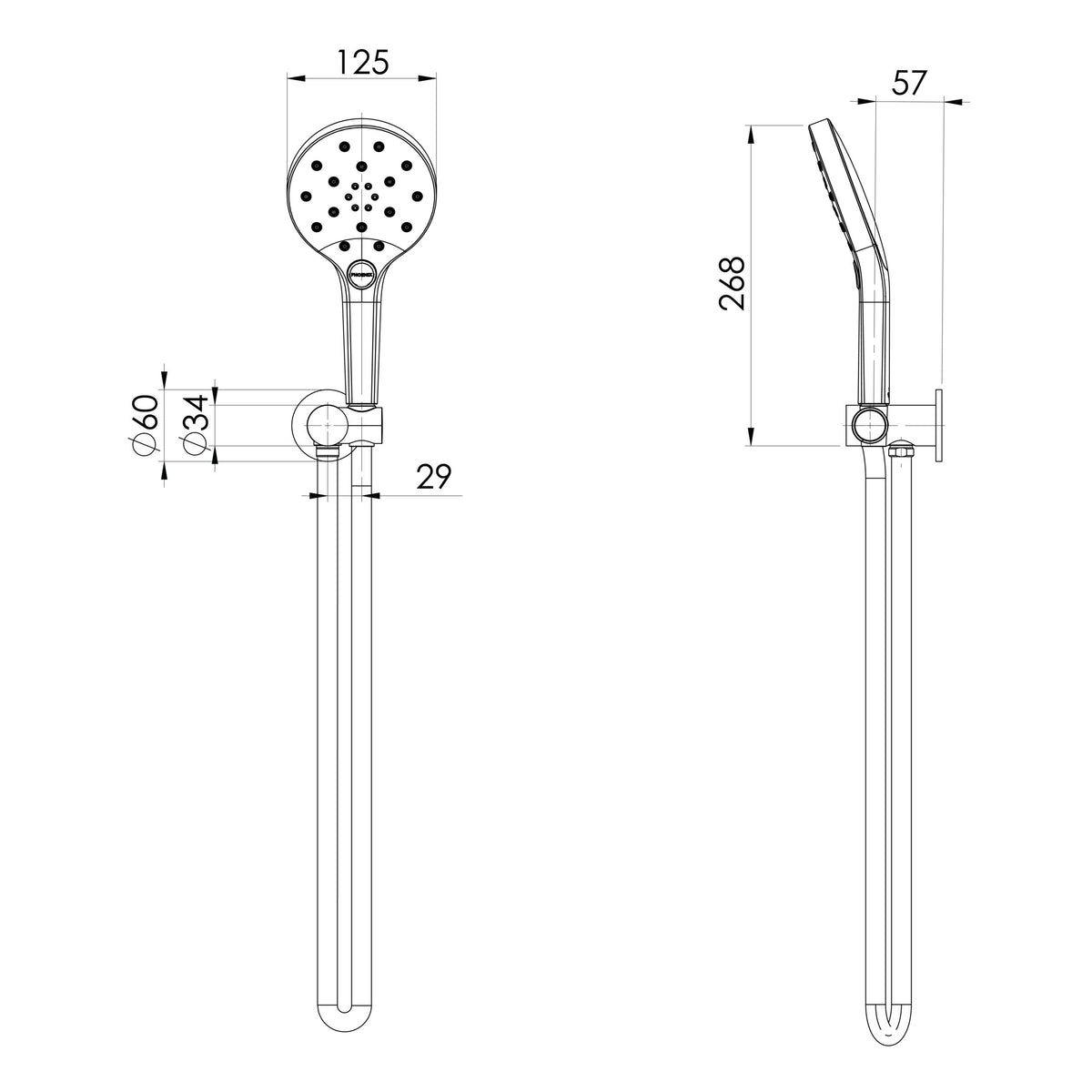 Phoenix Ormond Hand Shower – 4 Star