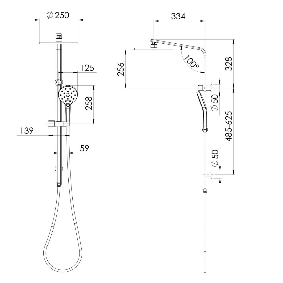 Phoenix Oxley Twin Shower