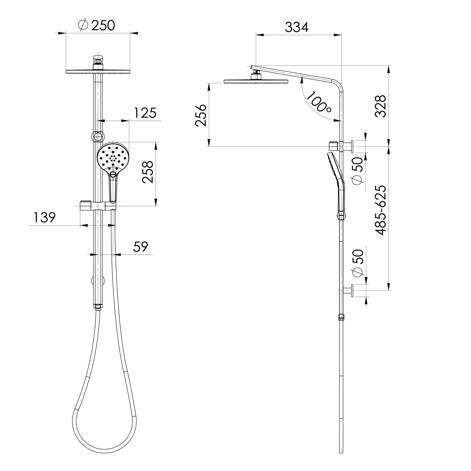 Phoenix Oxley Twin Shower