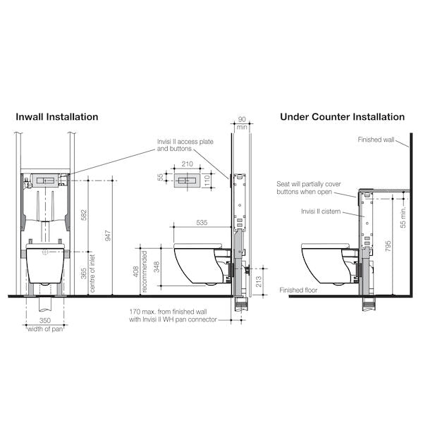 Caroma Urbane® Wall Hung Pan