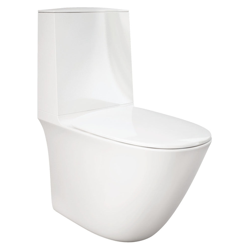 Fienza RAK Sensation Back-to-Wall Toilet Suite, Alpine White