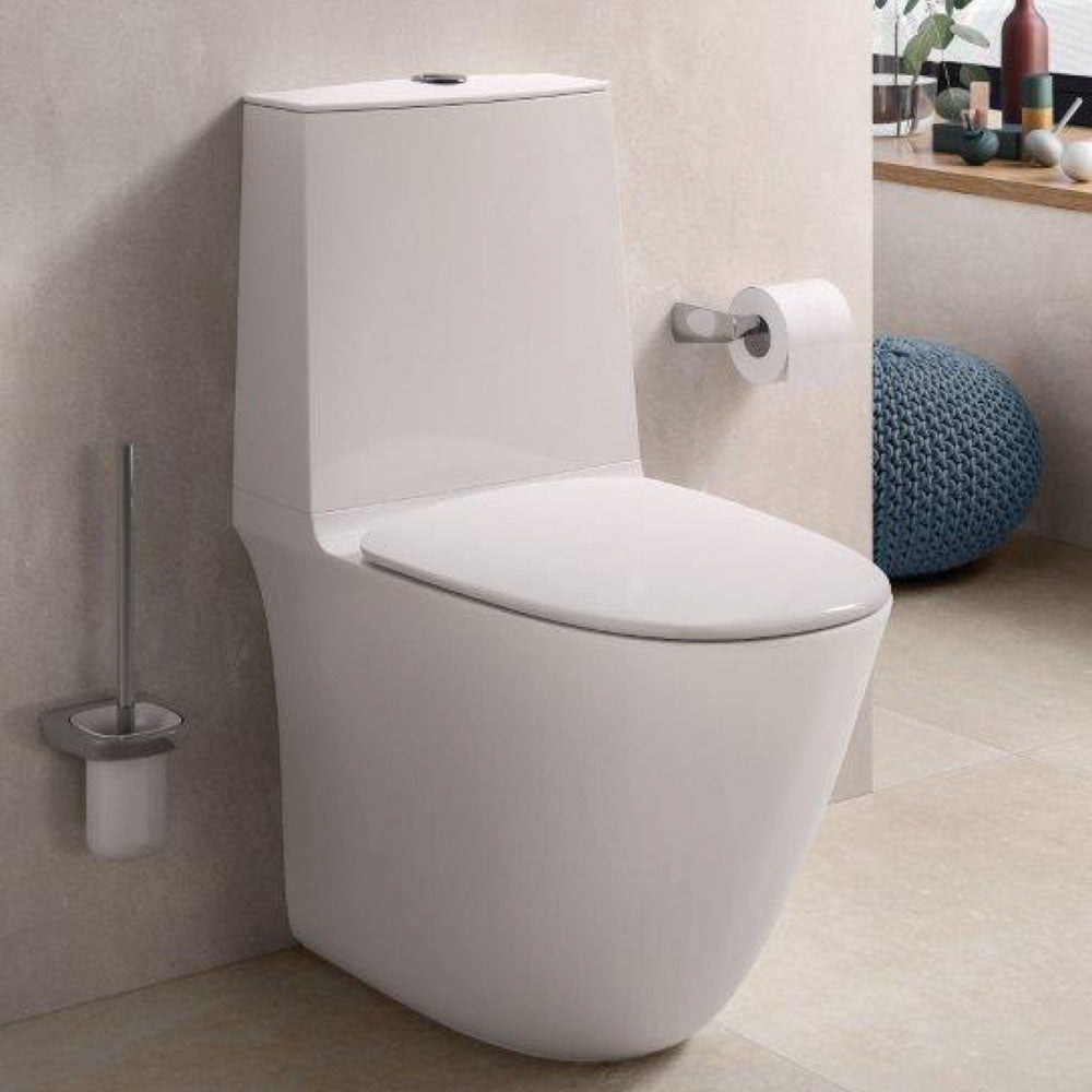 Fienza RAK Sensation Back-to-Wall Toilet Suite, Alpine White