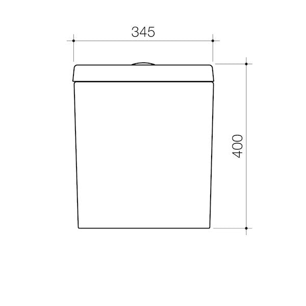 Caroma Opal® II Close Coupled Back Entry Cistern